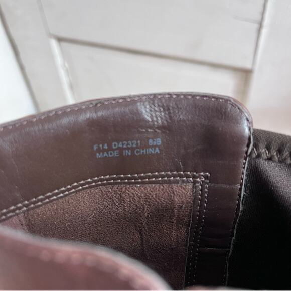Cole Haan Boots Women's Size 8.5 B Dorian Leather Fabric Stretch Riding - Picture 10 of 12